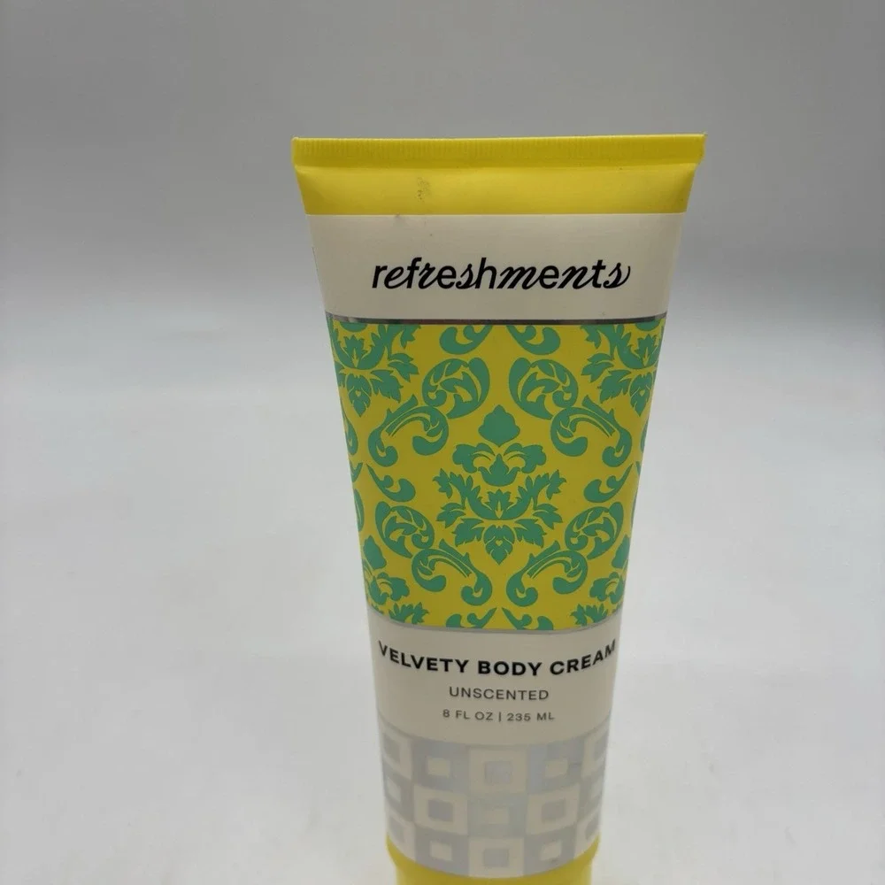 Refreshments Velvety Body Cream Unscented 8 fl oz Unopened NEW